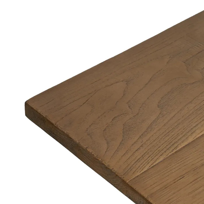 ALINS - Mesa de comedor de madera de roble para salón 300 x 98 x 76 cm