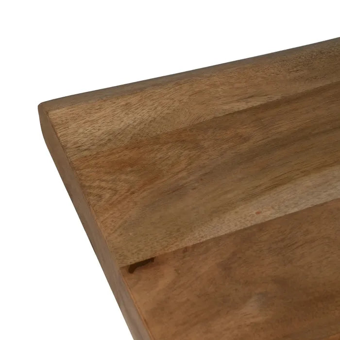 FOURCES - Mesa de comedor madera metal salón 260 x 100 x 77 cm