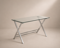 MARZA - Bureau en verre design – Élégance et légèreté au quotidien