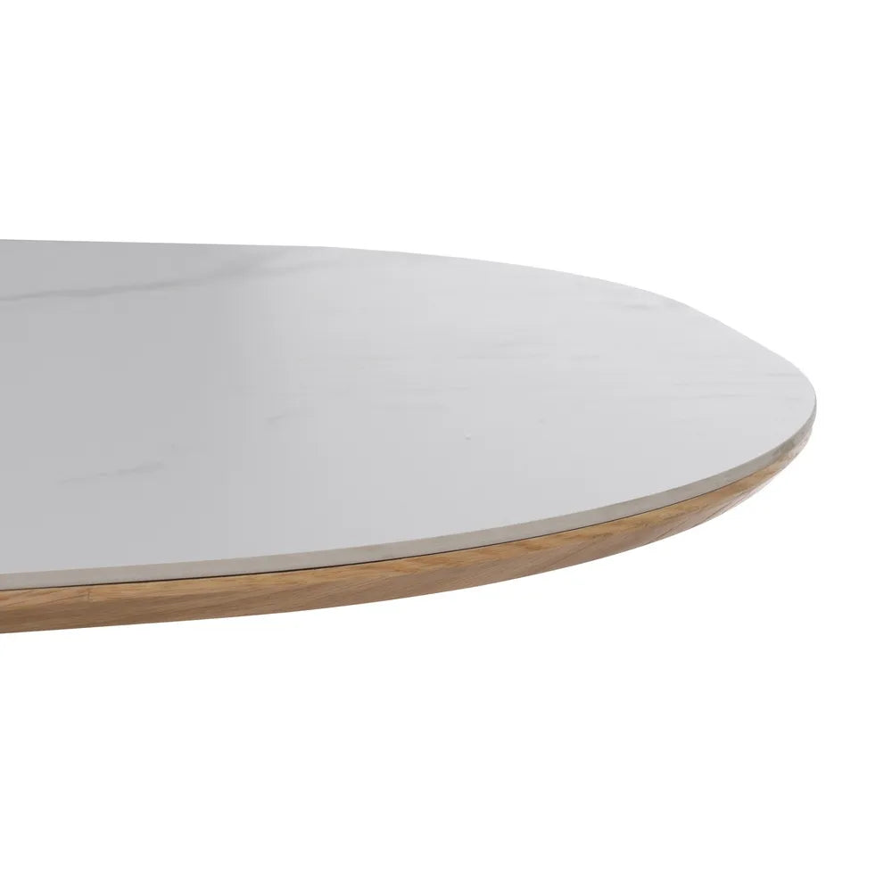 TAVERT - Mesa de comedor blanco natural 180 x 90 x 75 cm