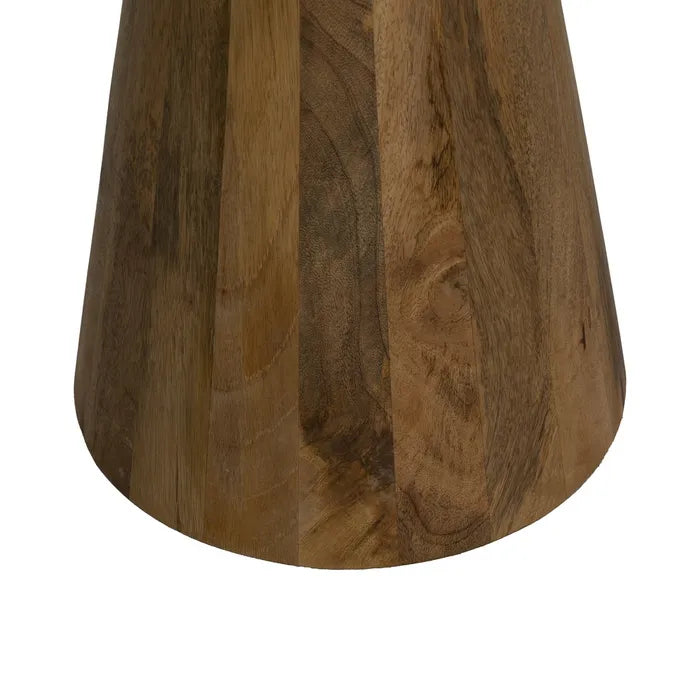 BREIL - Juego de 3 mesas de centro color miel madera de mango 46 x 46 x 56 cm