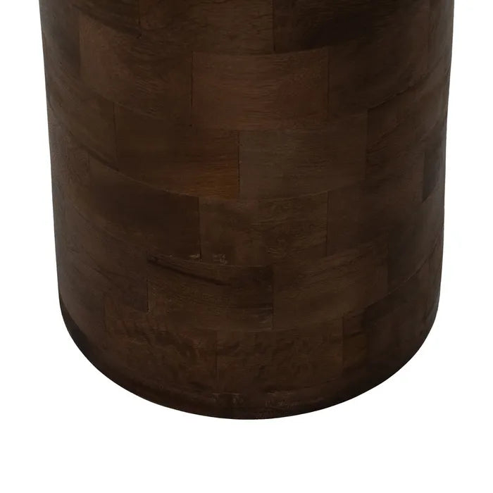 TENDE - Mesa de centro color miel de madera de mango 50 x 50 x 56 cm