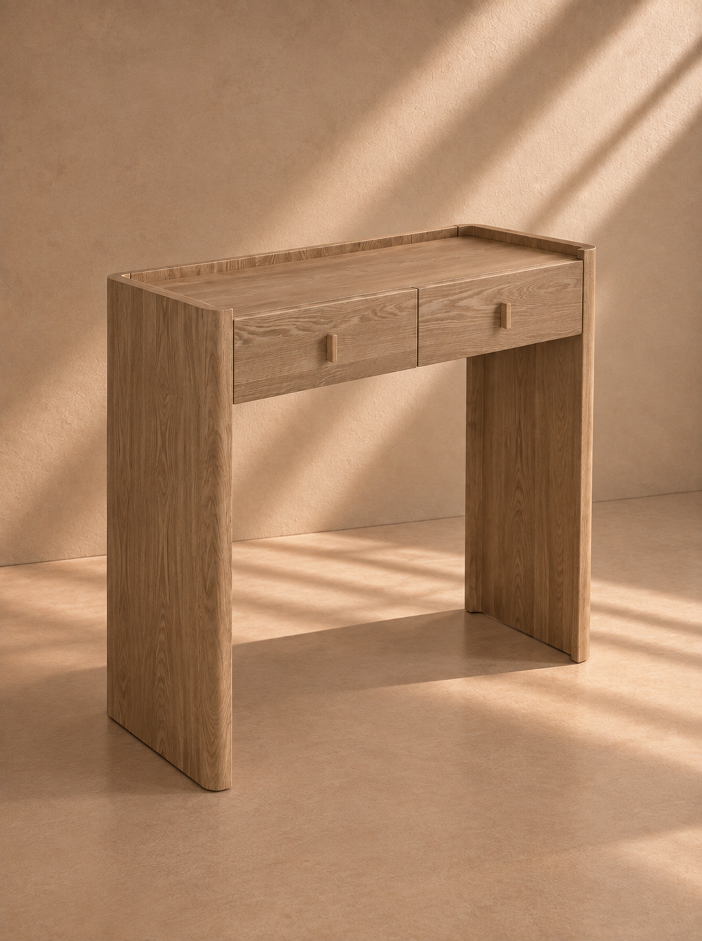 ASCAO - Console en frêne naturel 80 cm
