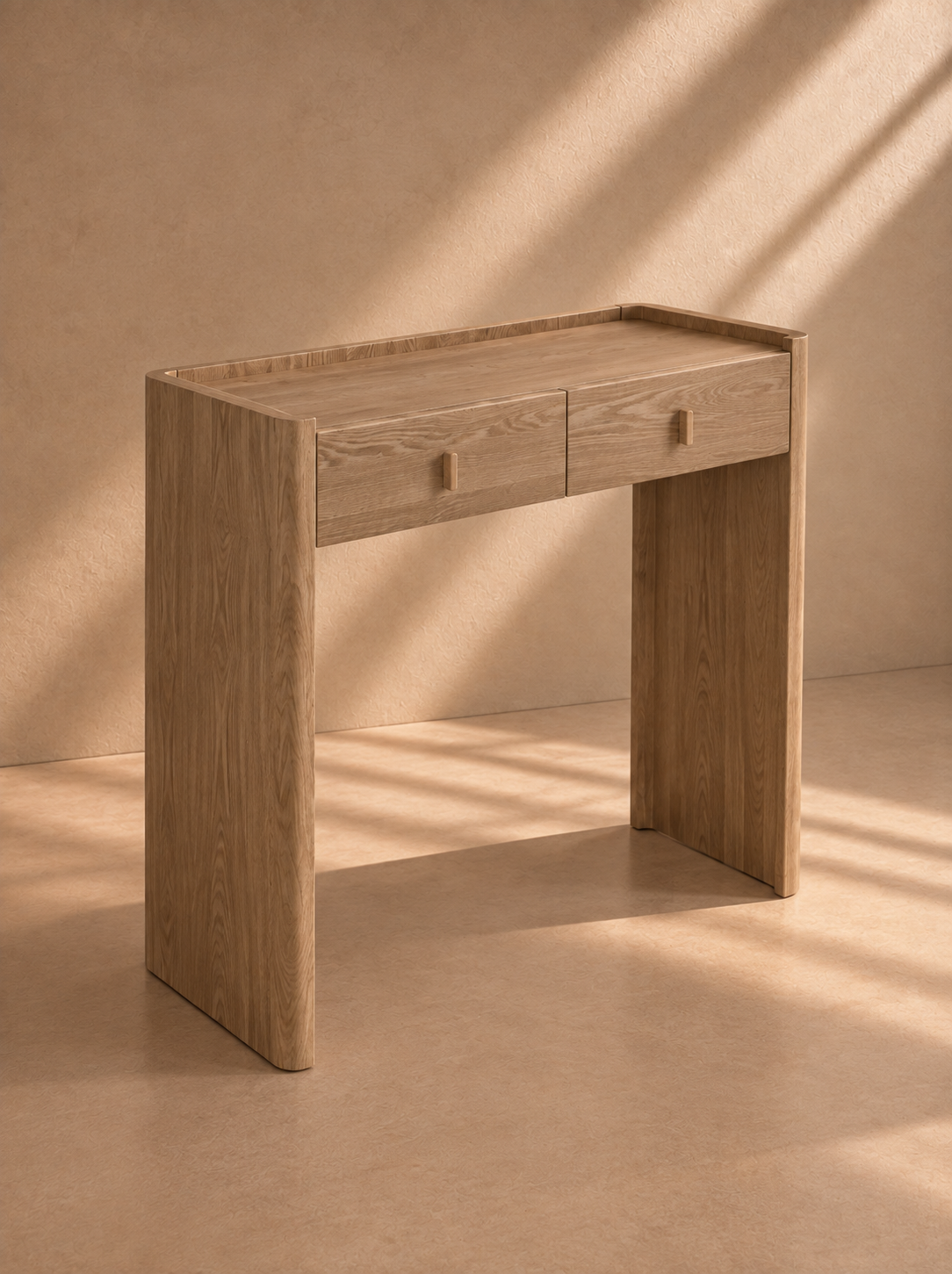 ASCAO - Console en frêne naturel 80 cm