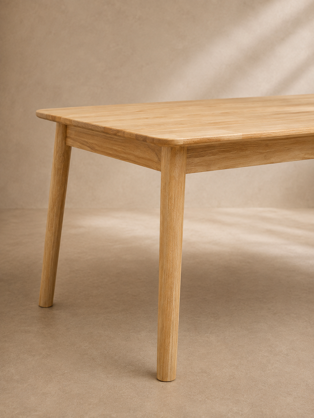 ILLETES - Mesa de comedor de madera natural 180 cm