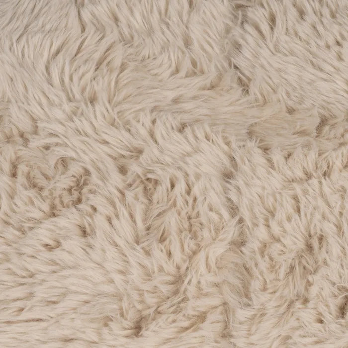 VEJER - Sofá de 3 plazas beige efecto bouclé 240 cm