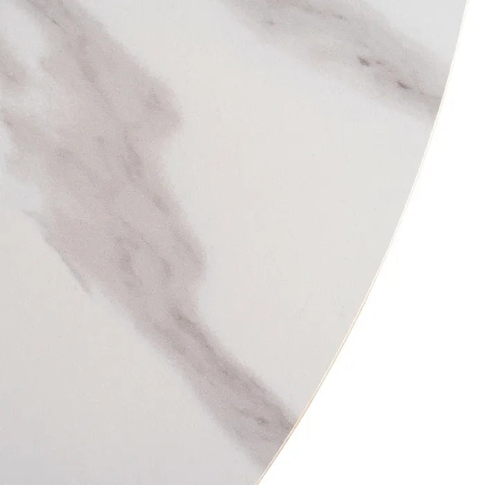 AINETO - Mesa de comedor blanco natural 180 x 90 x 75 cm