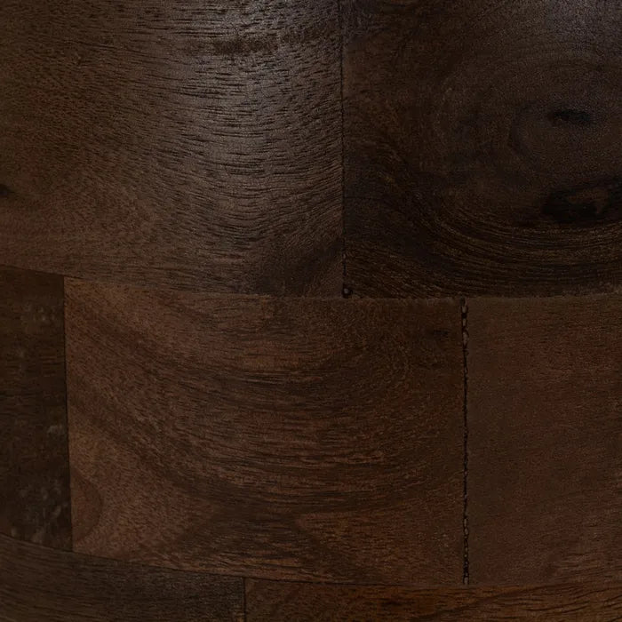 TENDE - Mesa de centro color miel de madera de mango 50 x 50 x 56 cm