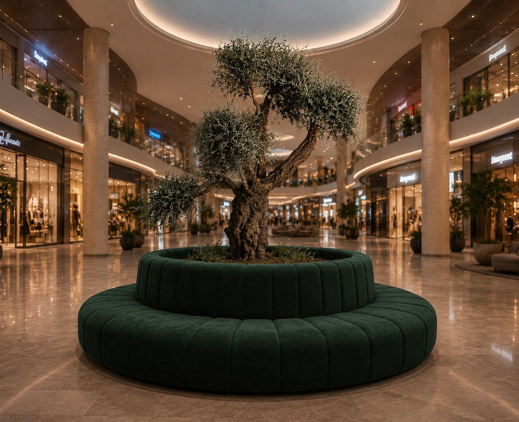OLIVO XXL - Olivo artificial premium de madera, fibras naturales y plástico 320 cm