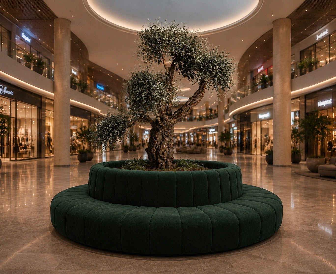 OLIVO XXL - Olivo artificial premium de madera, fibras naturales y plástico 320 cm