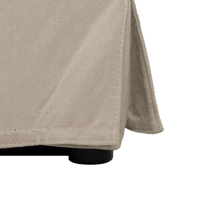 ANTIGNAC - Cama tapizada beige para colchón de 180 cm