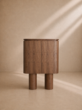 BARAS - Mueble de almacenaje de nogal de diseño contemporáneo