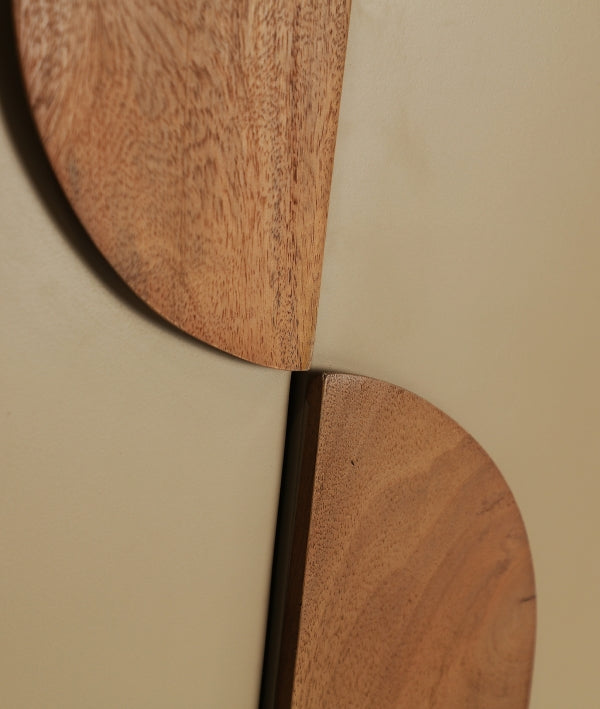 BAEZA - Armario de 2 puertas de madera con acabado topo de 180 cm