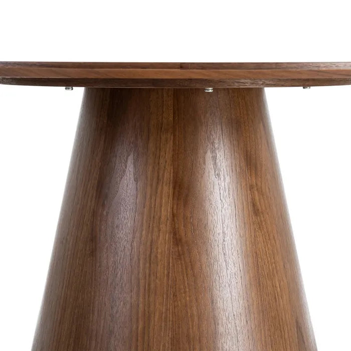 ARZUA - Mesa de comedor marrón MDF 120 x 120 x 75 cm