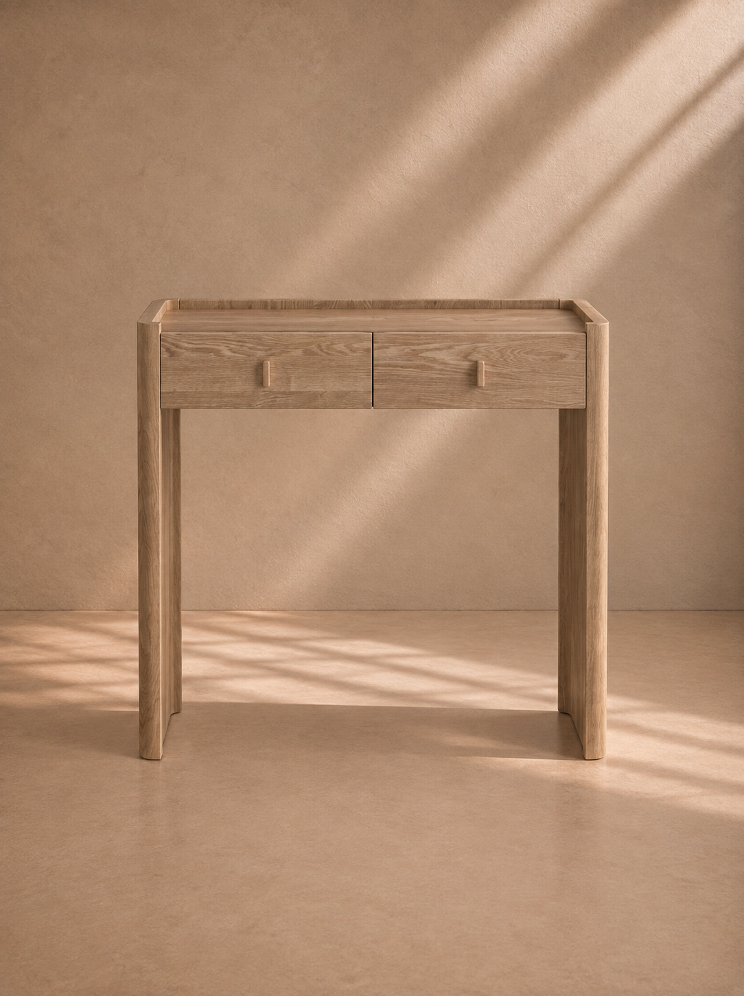 ASCAO - Console en frêne naturel 80 cm