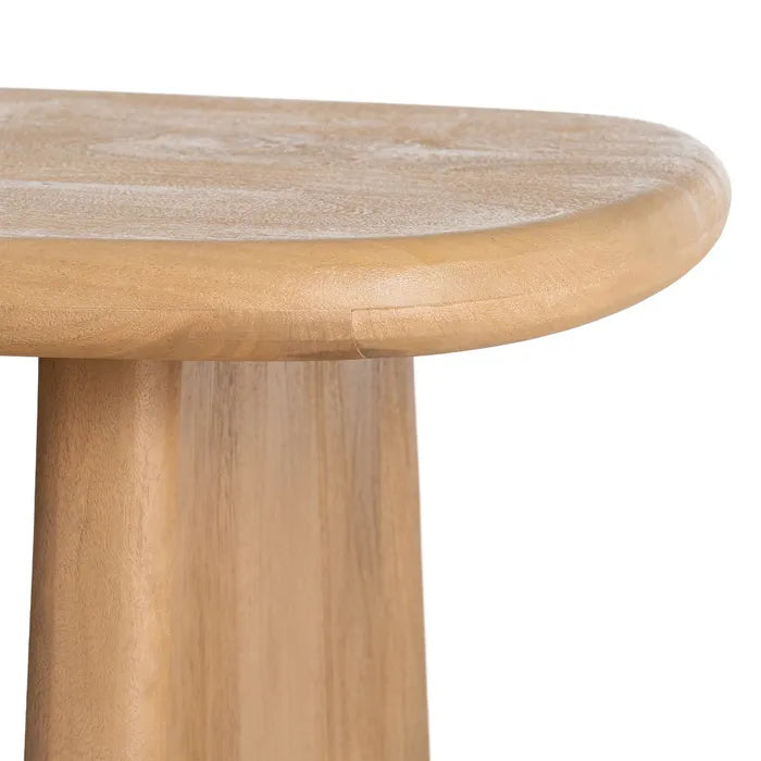 DAIMIEL - Mesa de centro de madera de acacia natural 120 x 60 cm
