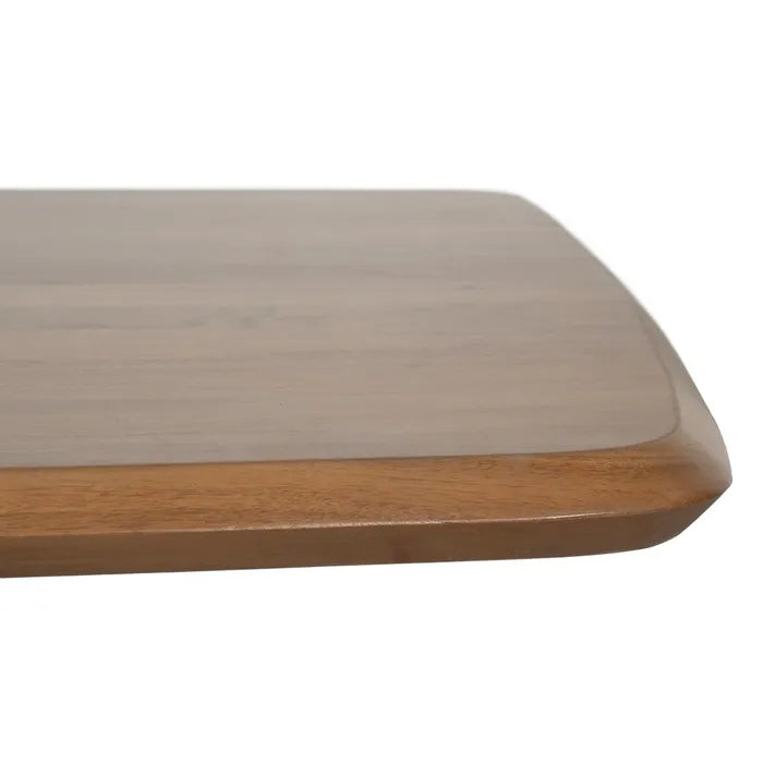 BUSA - Mesa de comedor madera metal salón 200 x 100 x 77 cm