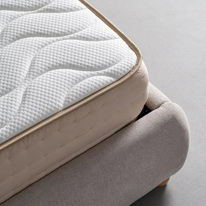 ORSARA - Colchón viscoelástico beige 135 x 190 cm