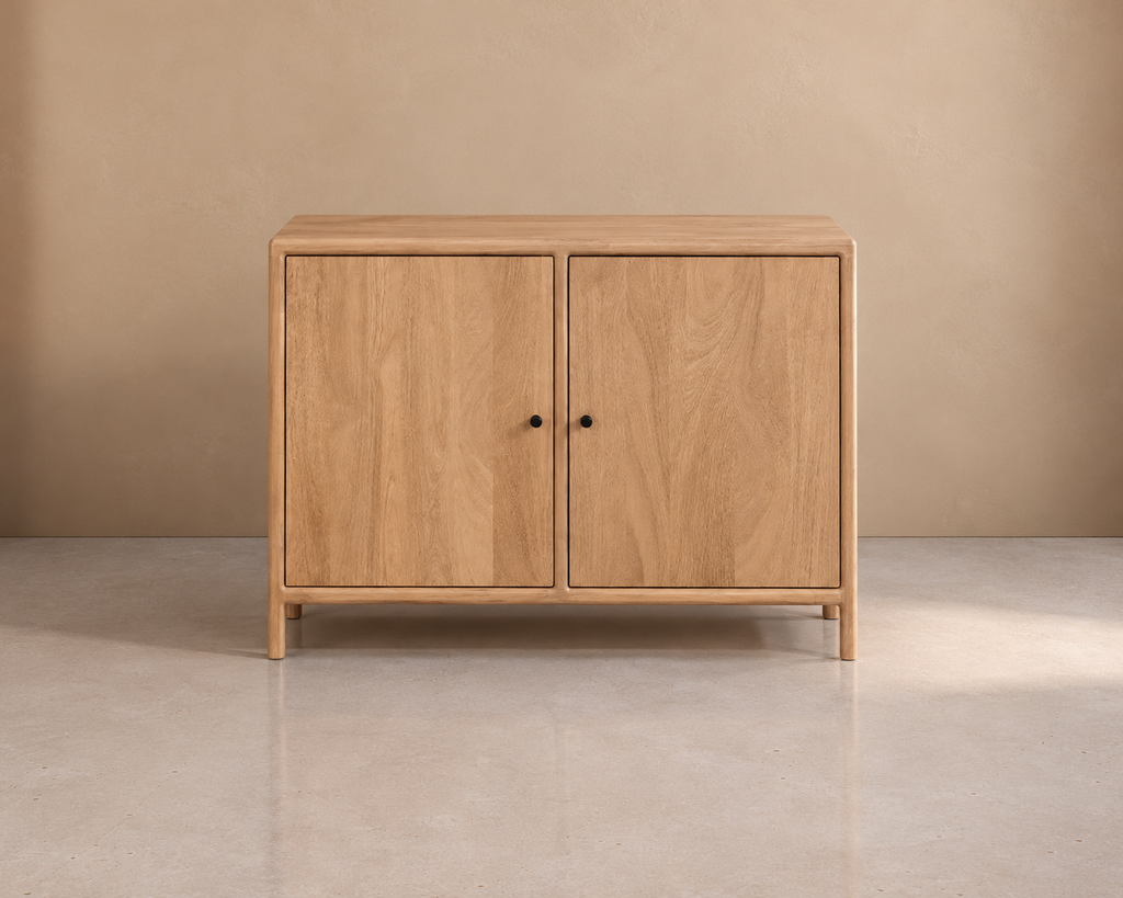 MINGORRIA - Aparador de madera de mango natural 110 cm