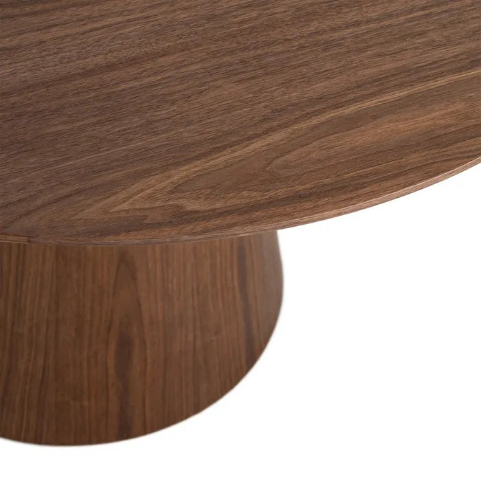 ARZUA - Mesa de comedor marrón MDF 120 x 120 x 75 cm