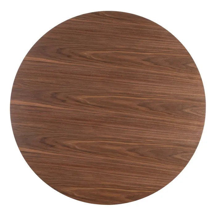 ARZUA - Mesa de comedor marrón MDF 120 x 120 x 75 cm