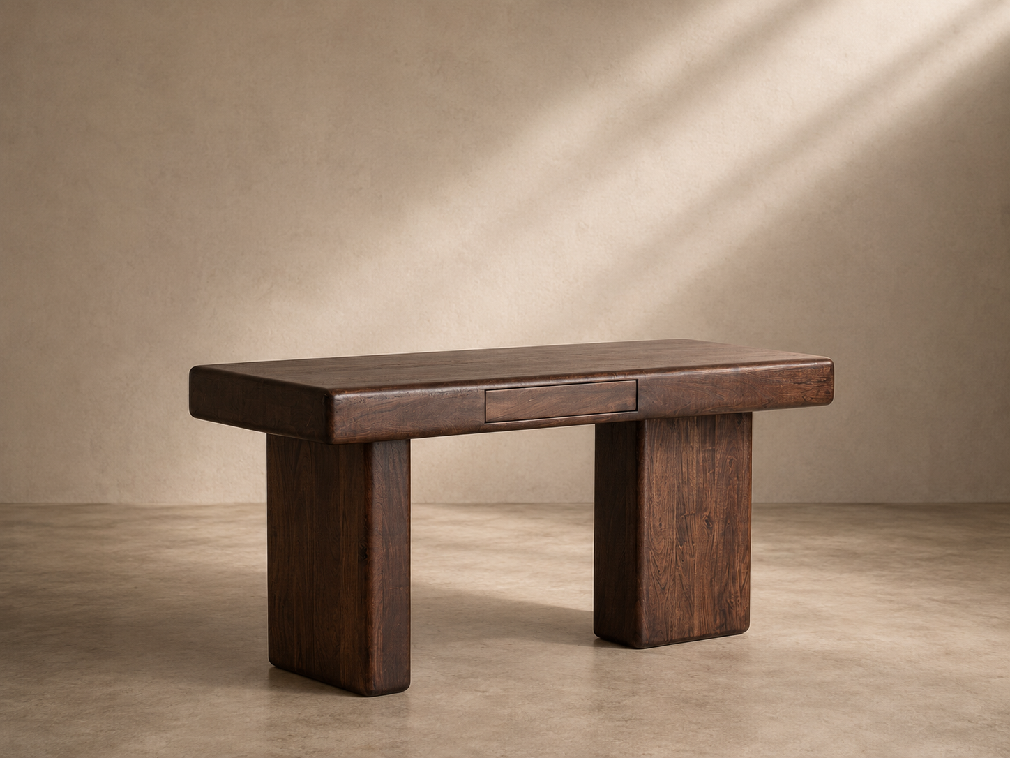 LAGE - Bureau design en bois massif d’acacia 170 cm