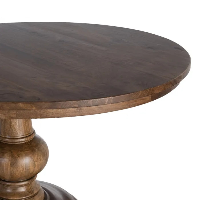 FREIXO - Mesa de comedor de madera de mango 150 x 150 x 77 cm