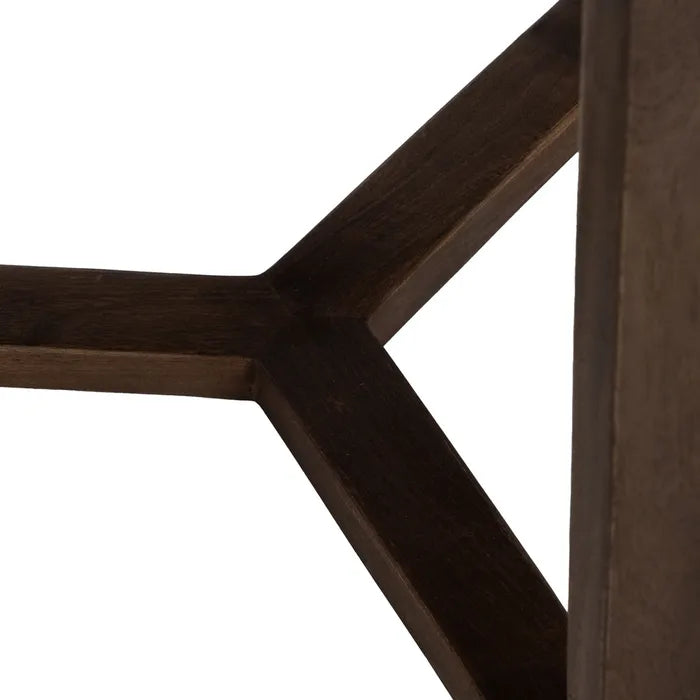 SAORGE - Mesa de centro de madera de mango para salón 60 x 60 x 48 cm