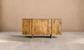SORTELHA - Aparador de madera de mango marrón con 4 puertas, 170 cm