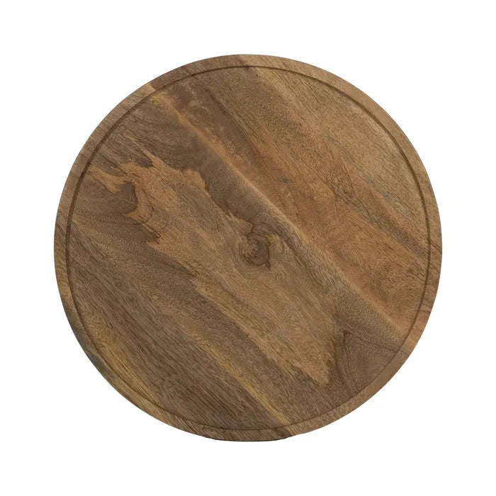 BREIL - Juego de 3 mesas de centro color miel madera de mango 46 x 46 x 56 cm