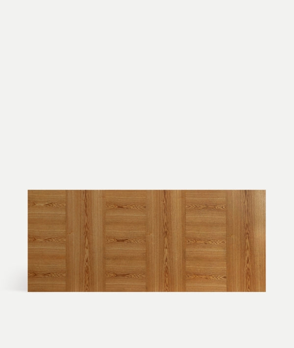 GARCIEZ - Mesa de comedor 220 x 95 cm de madera marrón claro y metal