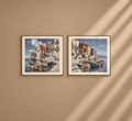 RIVA - Tableau Riviera Italienne 60 × 60 cm