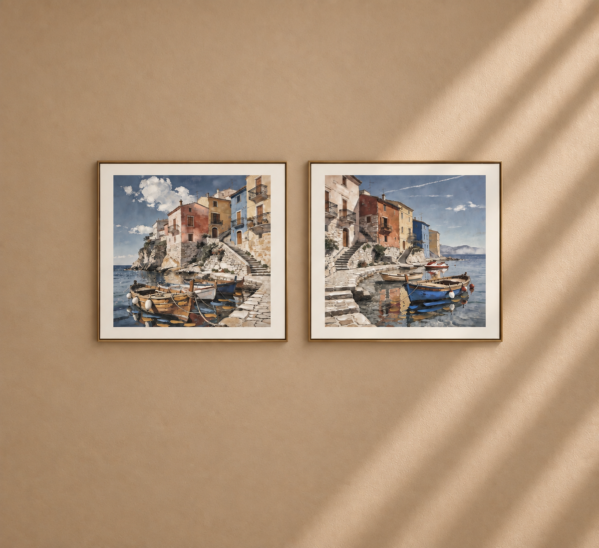 RIVA - Tableau Riviera Italienne 60 × 60 cm