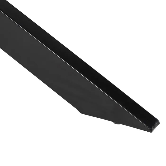NAJAC - Mesa de comedor natural negro madera hierro 160 x 90 x 79 cm