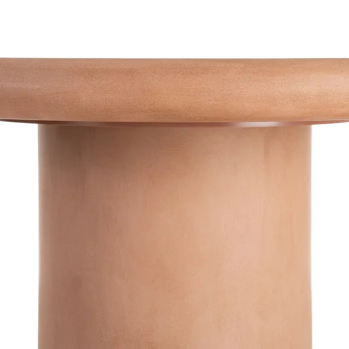 FANZARA - Mesa de comedor efecto cemento MDF 120 x 120 x 76 cm