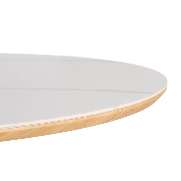 AINETO - Mesa de comedor blanco natural 180 x 90 x 75 cm