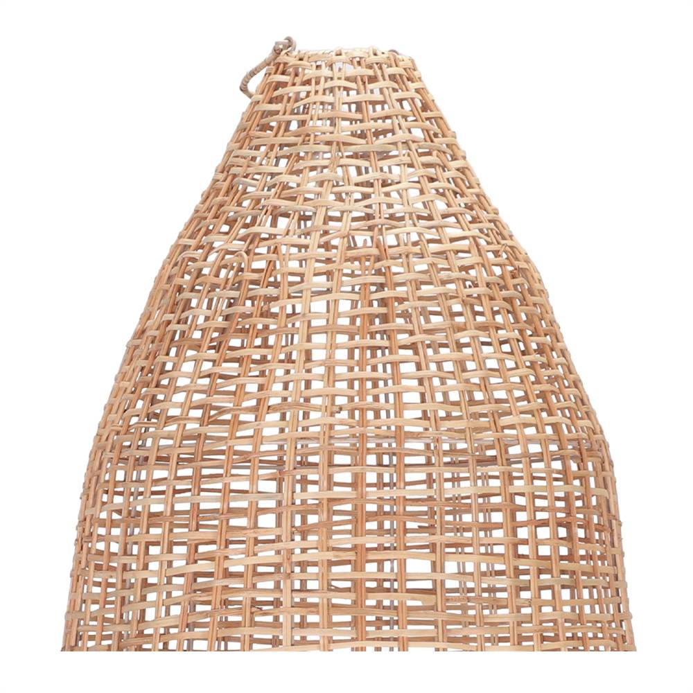 JABA - Pantalla de lámpara de ratán Ø46 × H91 cm – Estilo mediterráneo