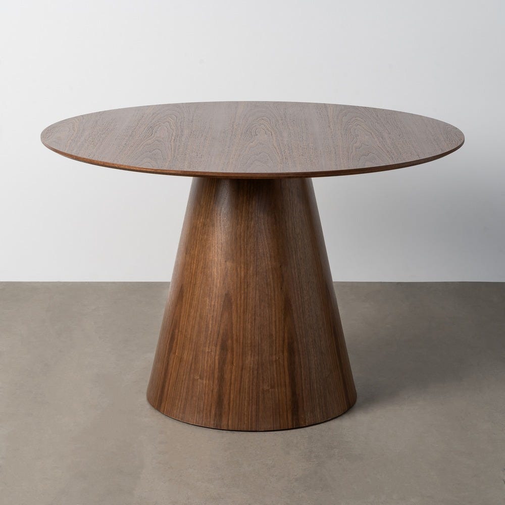 ARZUA - Mesa de comedor marrón MDF 120 x 120 x 75 cm