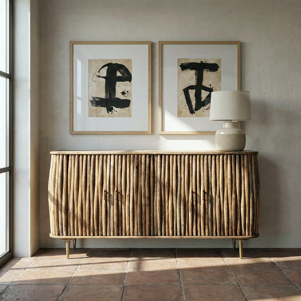 NOALE - Aparador de madera de mango 148 cm