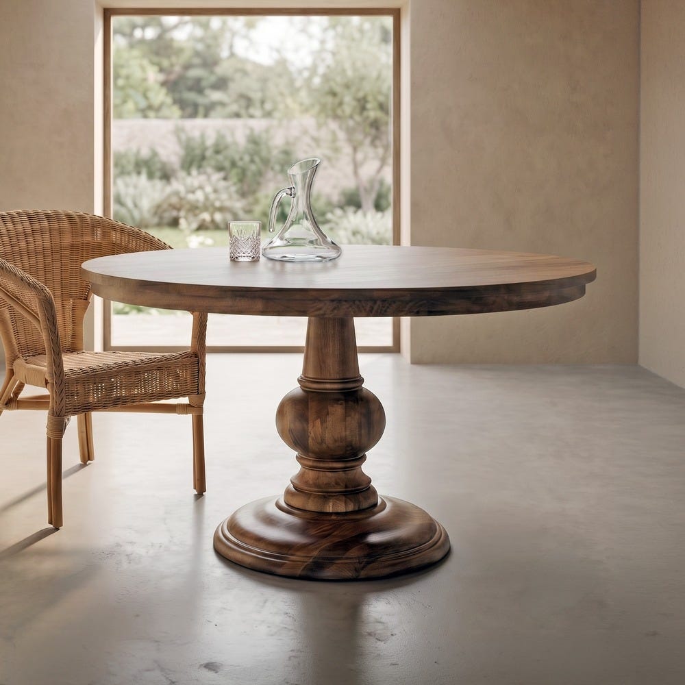 FREIXO - Mesa de comedor de madera de mango 150 x 150 x 77 cm