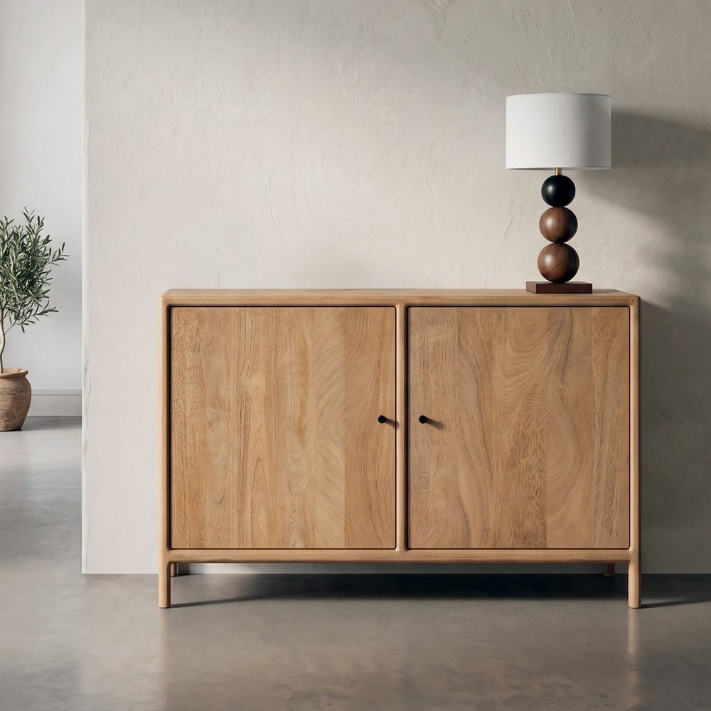 MINGORRIA - Aparador de madera de mango natural 110 cm