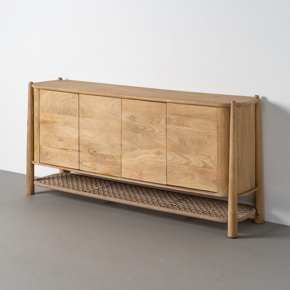BEDMAR - Aparador de madera de mango natural 170 cm