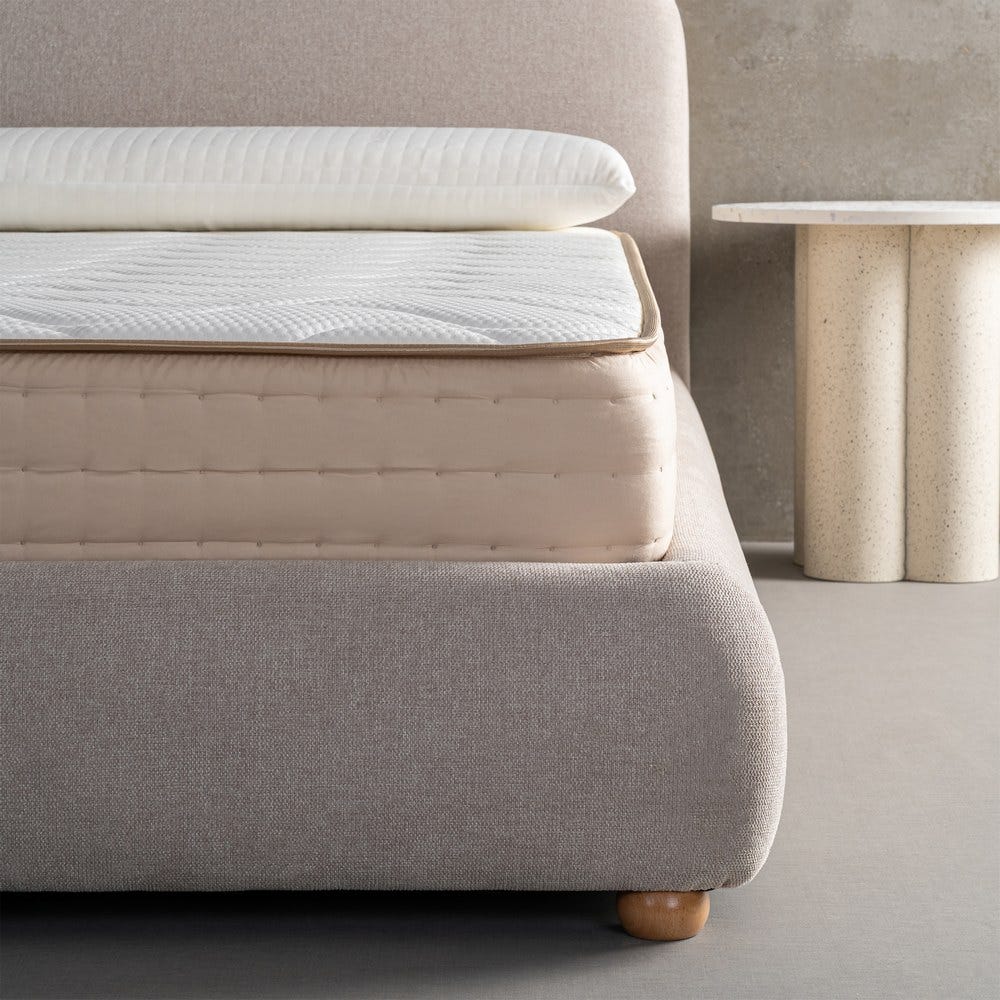 ORTIGOSA - Matelas viscoélastique beige 150 × 190 cm