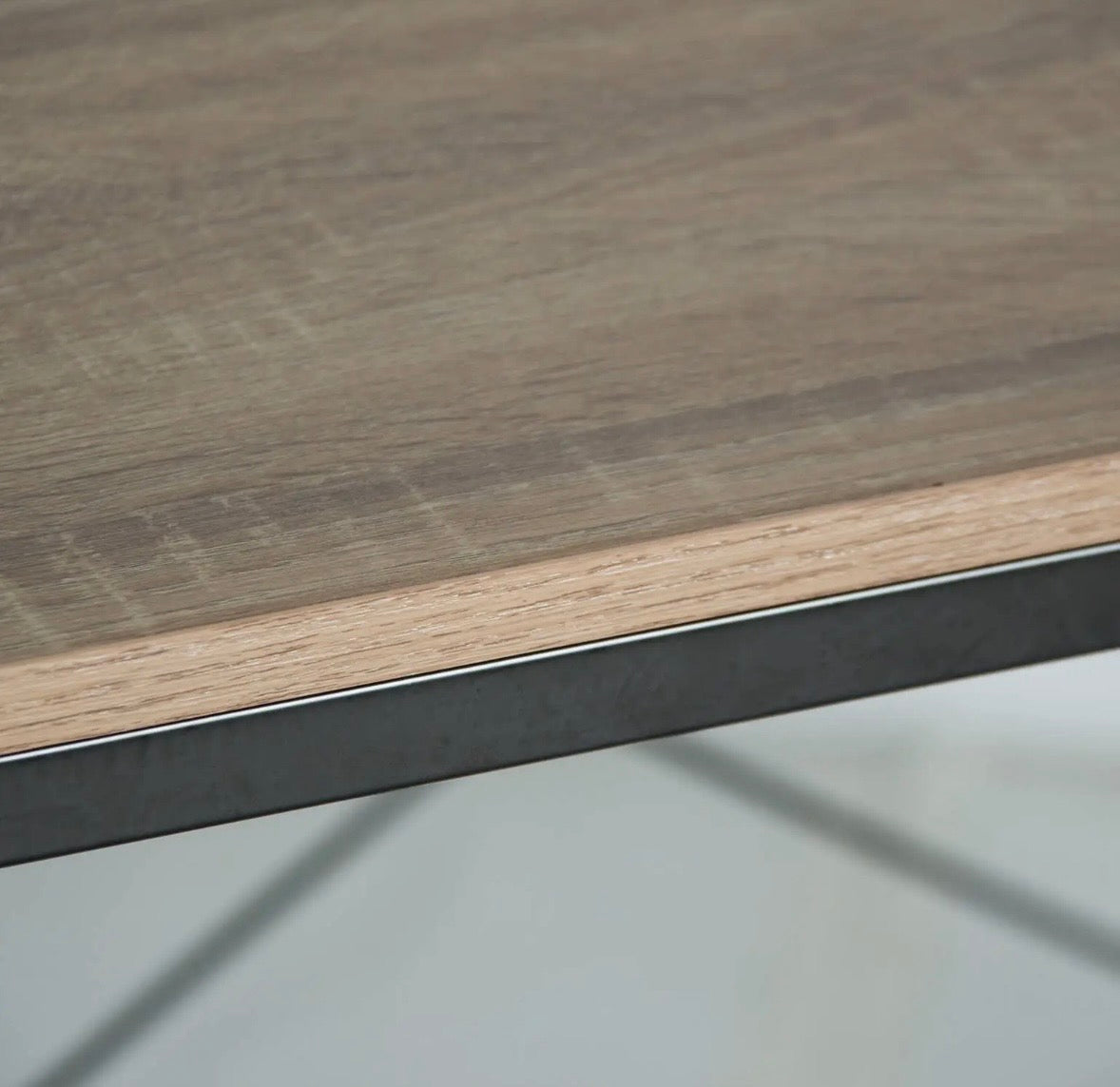 NOJA - Bureau design industriel 120 cm – Bois naturel & métal noir