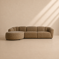HONTA - Canapé d’angle design 3 places 280 cm – Élégance organique et confort contemporain