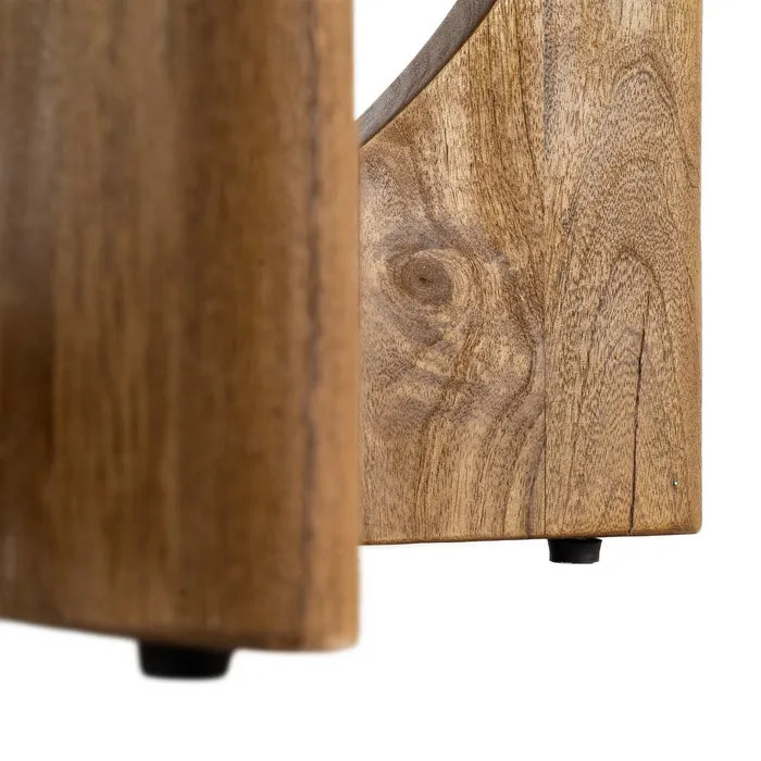 VIEGO - Table à manger miel bois de manguier 125 x 125 x 76 cm