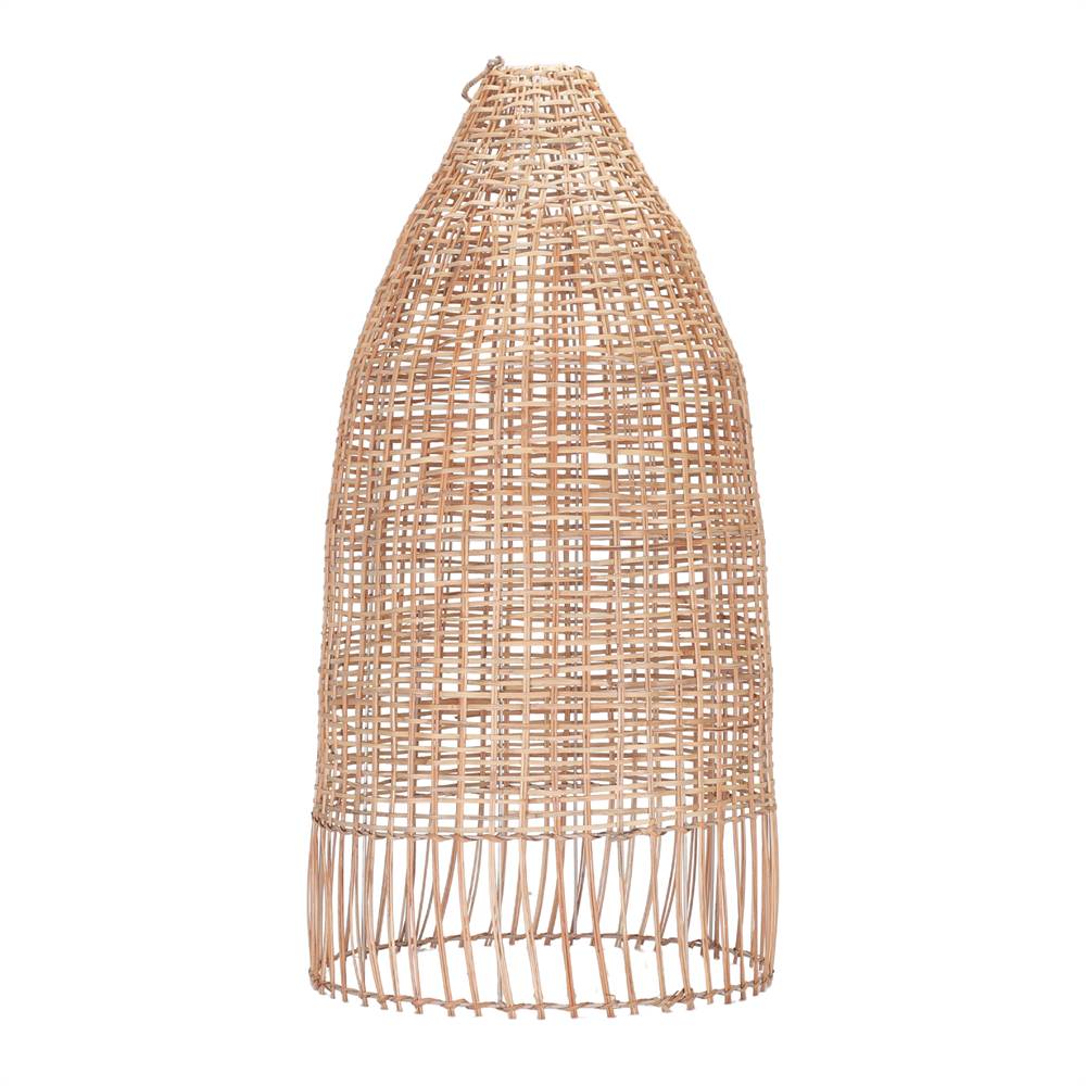 JABA - Pantalla de lámpara de ratán Ø46 × H91 cm – Estilo mediterráneo