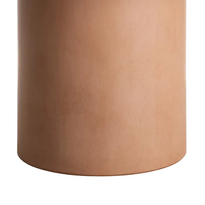 FANZARA - Mesa de comedor efecto cemento MDF 120 x 120 x 76 cm