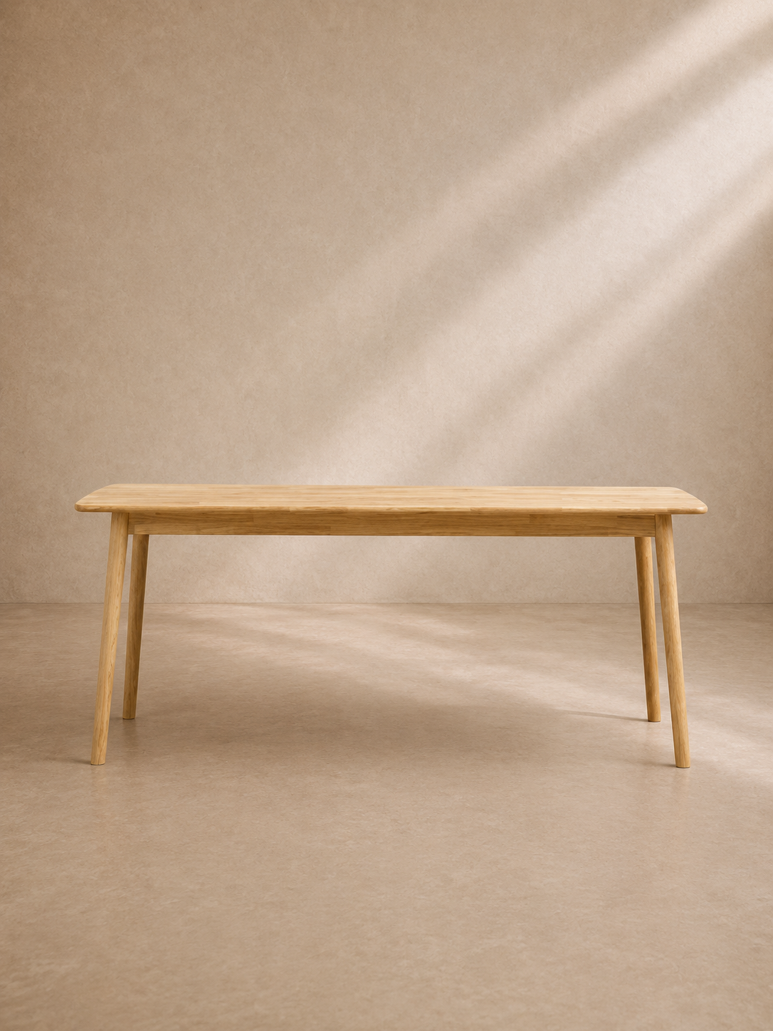 ILLETES - Mesa de comedor de madera natural 180 cm