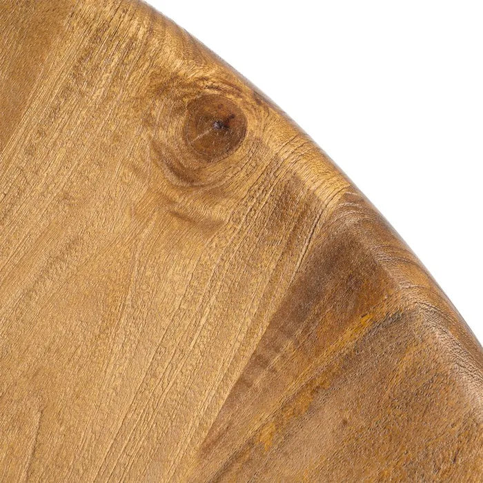 VIEGO - Table à manger miel bois de manguier 125 x 125 x 76 cm